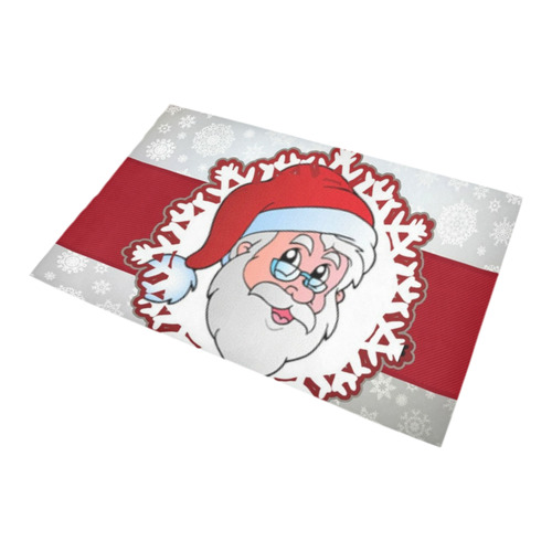 santa claus-red frame by JamColors Bath Rug 20''x 32''