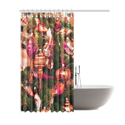 merry christmas 733A by JamColors Shower Curtain 69"x84"