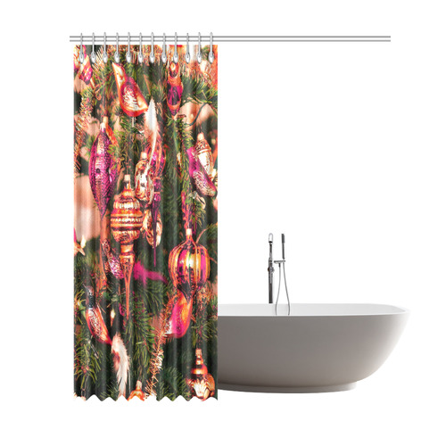 merry christmas 733A by JamColors Shower Curtain 69"x84"