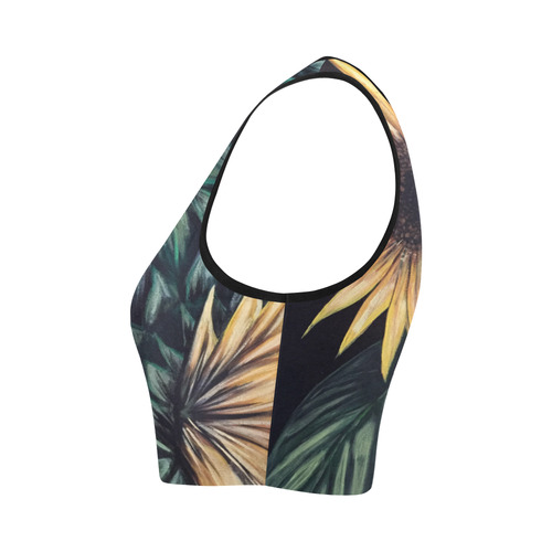 Sunflower Life Women's Crop Top (Model T42)