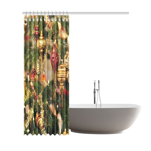 merry christmas 733B by JamColors Shower Curtain 72"x84"