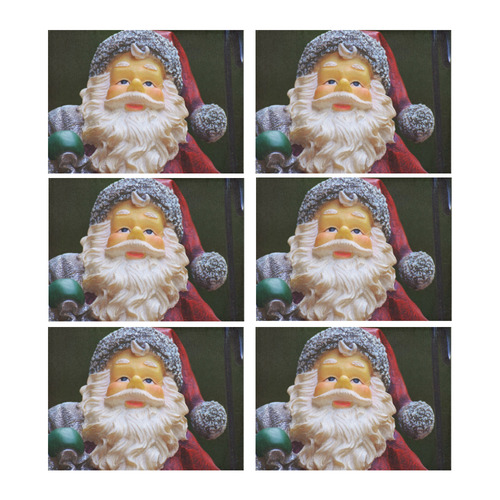 x-mas- Santa Claus A by JamColors Placemat 14’’ x 19’’ (Six Pieces)
