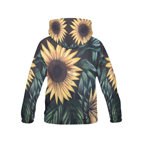 Sunflower Life All Over Print Hoodie for Women (USA Size) (Model H13)