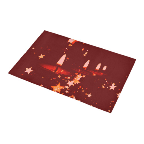 christmas candles red by JamColors Bath Rug 16''x 28''