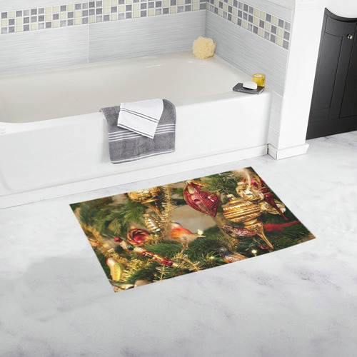 merry christmas 733B by JamColors Bath Rug 16''x 28''