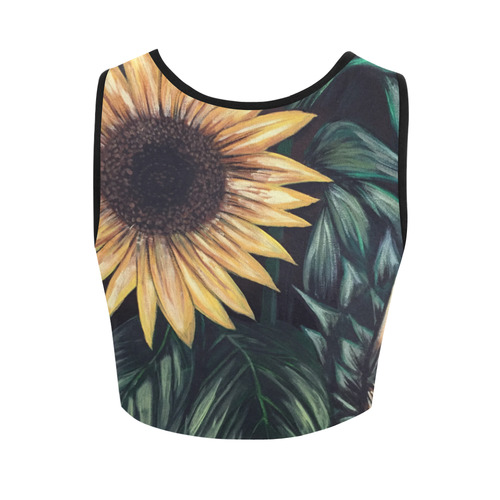 Sunflower Life Women's Crop Top (Model T42)