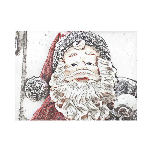 x-mas- Santa Claus B by JamColors Placemat 14’’ x 19’’ (Four Pieces)