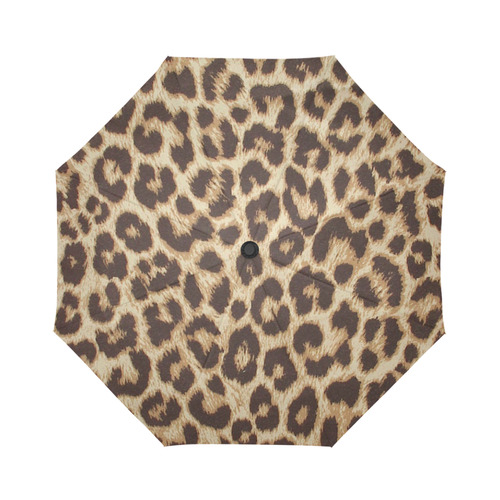 Leopard Print Auto-Foldable Umbrella (Model U04)