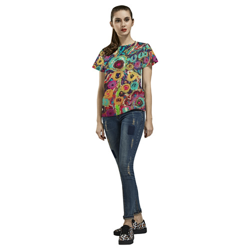 garden party 1 All Over Print T-Shirt for Women (USA Size) (Model T40)
