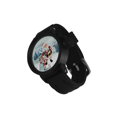 Christmas, Santa Claus with snowman Men's Sports Watch(Model 309)