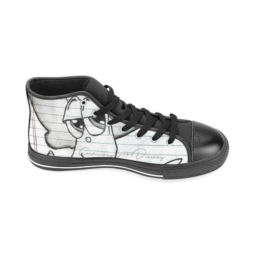 Cardiechey cartoon Men’s Classic High Top Canvas Shoes /Large Size (Model 017)