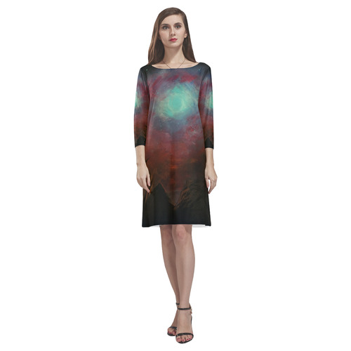 Spacious Sky Rhea Loose Round Neck Dress(Model D22)