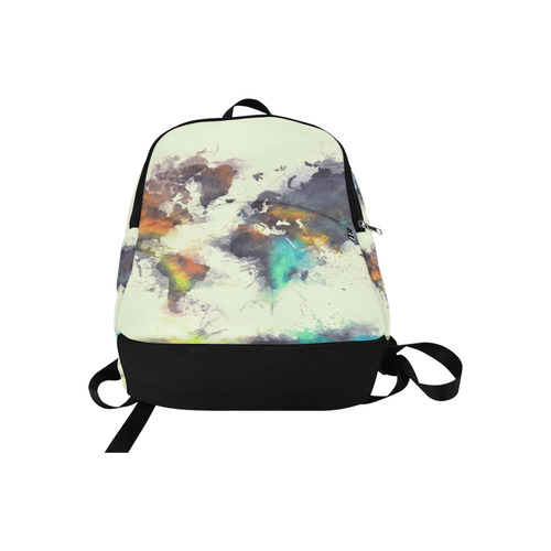 world map #world #map Fabric Backpack for Adult (Model 1659)