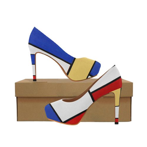 red and yellow heels