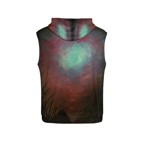 Spacious Sky All Over Print Sleeveless Hoodie for Women (Model H15)