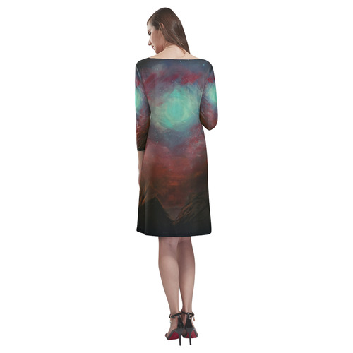 Spacious Sky Rhea Loose Round Neck Dress(Model D22)