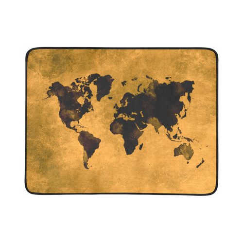 world map #world #map Beach Mat 78"x 60"