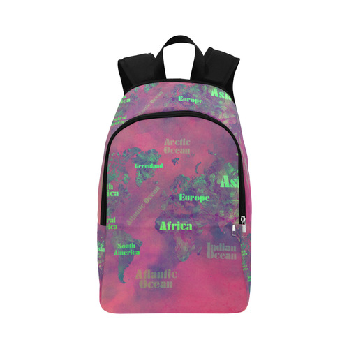 world map #world #map Fabric Backpack for Adult (Model 1659)
