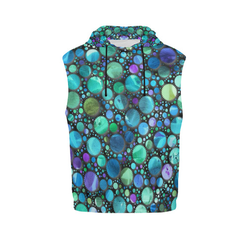 lovely shapes 2C by JamColors All Over Print Sleeveless Hoodie for Women (Model H15)