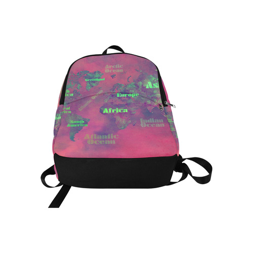 world map #world #map Fabric Backpack for Adult (Model 1659)