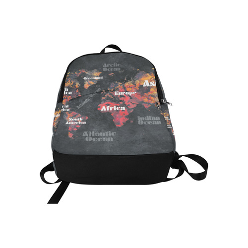 world map #world #map Fabric Backpack for Adult (Model 1659)