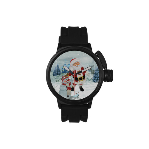 Christmas, Santa Claus with snowman Men's Sports Watch(Model 309)