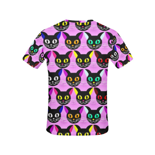 Pop Art Pussy - purple All Over Print T-Shirt for Women (USA Size) (Model T40)