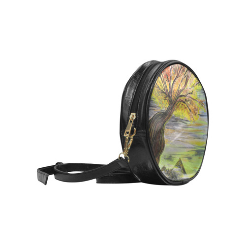 Overlooking Tree Round Sling Bag (Model 1647)