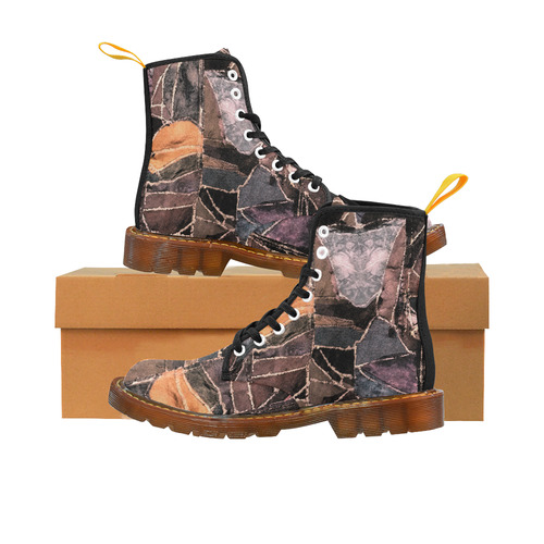 patchwork pattern Martin Boots For Women Model 1203H