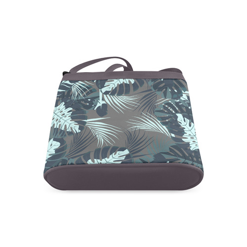 Tropical Monstera Leaves Jungle Pattern Crossbody Bags (Model 1613)