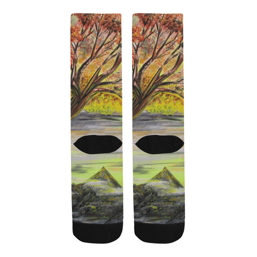 Overlooking Tree Trouser Socks