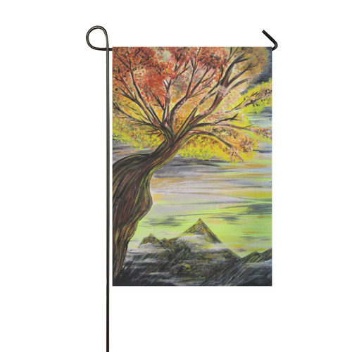 Overlooking Tree Garden Flag 12‘’x18‘’（Without Flagpole）