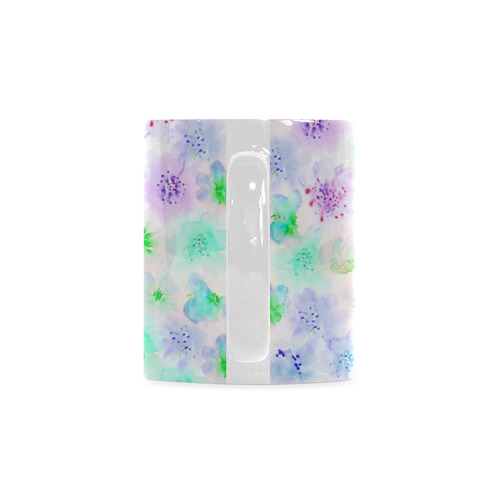 watercolor flowers 3 White Mug(11OZ)