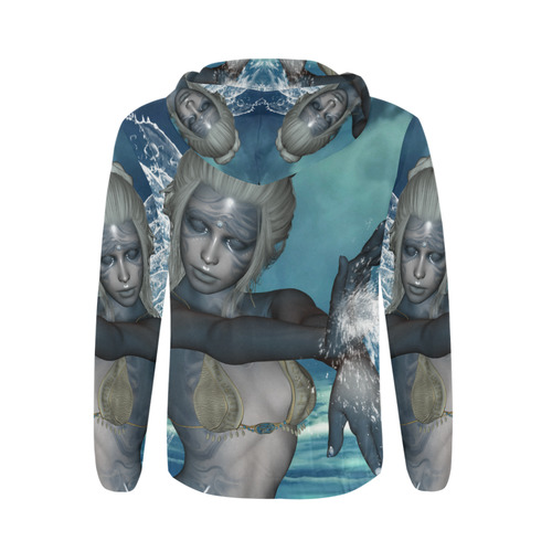 The fairy of water All Over Print Full Zip Hoodie for Men (Model H14)