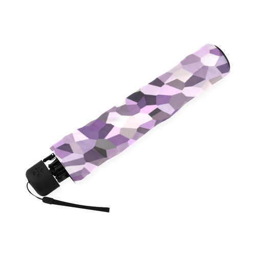 Mosaic Tiled Purple Foldable Umbrella (Model U01)