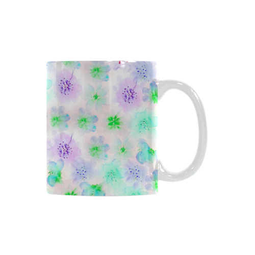 watercolor flowers 3 White Mug(11OZ)