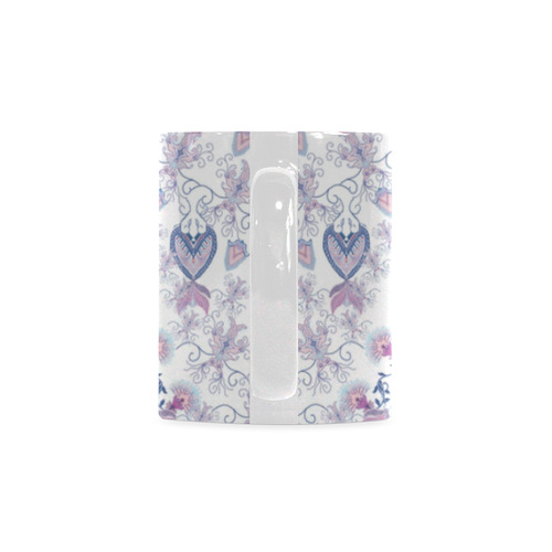 syrian flowers purple White Mug(11OZ)