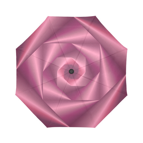 Geometric Rose Bright Pink Auto-Foldable Umbrella (Model U04)