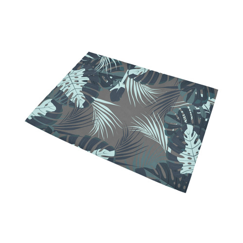 Tropical Monstera Leaves Jungle Pattern Area Rug7'x5'