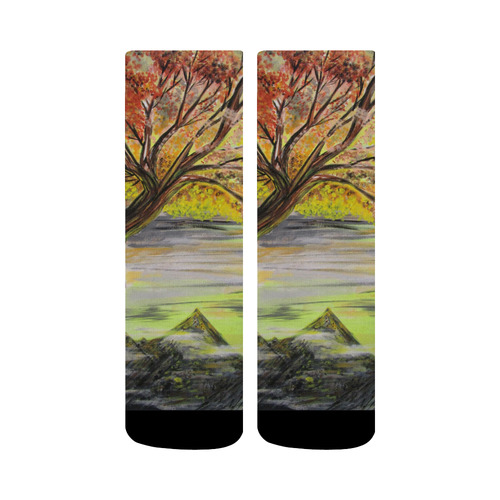 Overlooking Tree Crew Socks