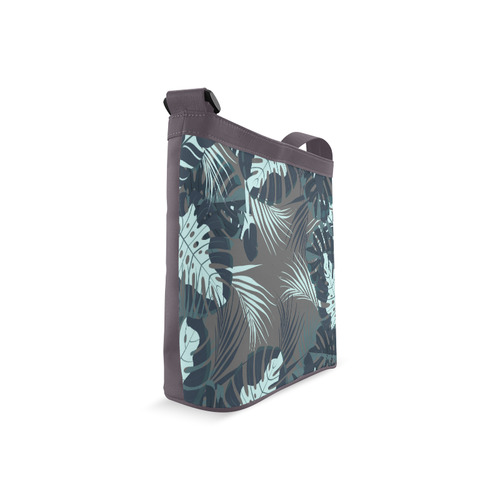 Tropical Monstera Leaves Jungle Pattern Crossbody Bags (Model 1613)