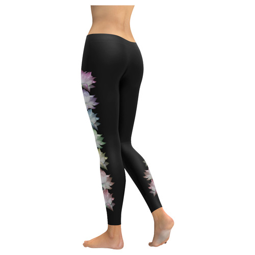 Lotus Chakra 2 Women's Low Rise Leggings (Invisible Stitch) (Model L05)