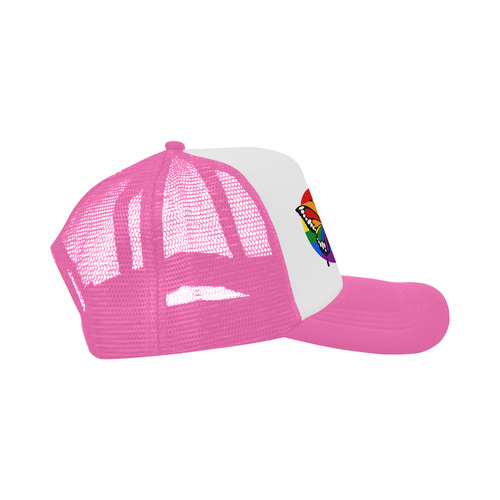 Dot Rainbow Flag Stripes Butterfly Silhouette Trucker Hat