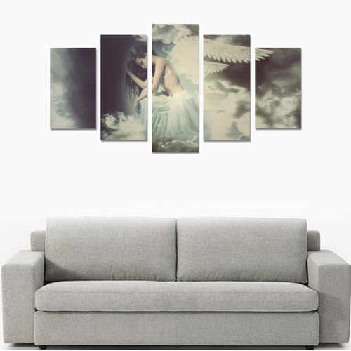 Sad Angel In Heaven Canvas Print Sets A (No Frame)