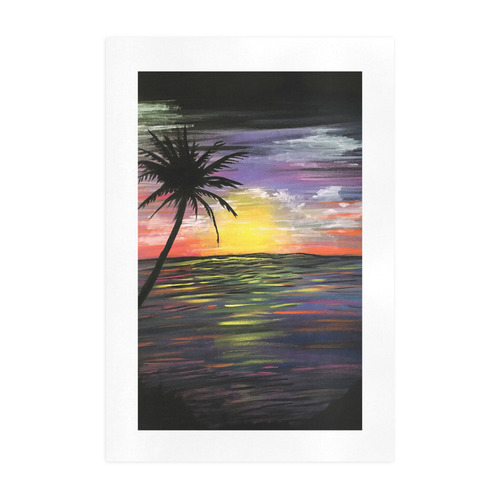 Sunset Sea Art Print 19‘’x28‘’