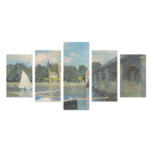 Claude Monet Bridge at Argenteuil Canvas Print Sets C (No Frame)