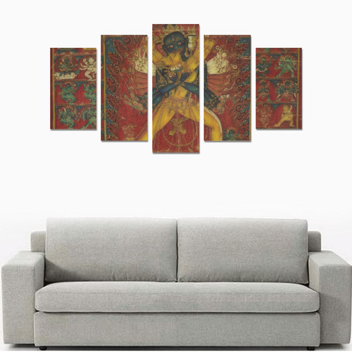 Buddhist Deity Kalachakra Canvas Print Sets A (No Frame)