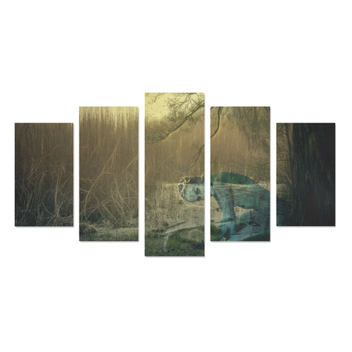 An Elve near the Pond Canvas Print Sets A (No Frame)