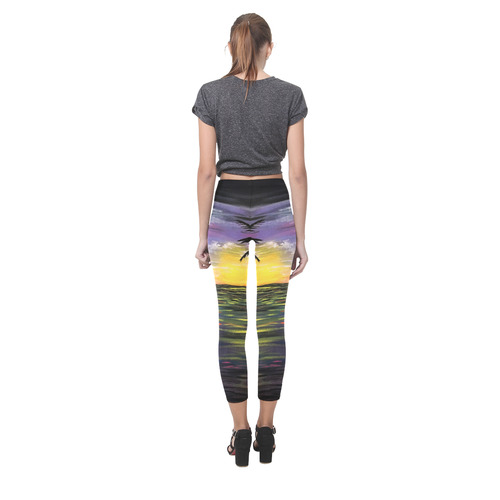 Sunset Sea Capri Legging (Model L02)