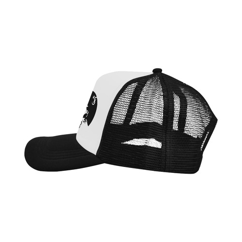 Black and White Shadowworld of Unicorns Trucker Hat